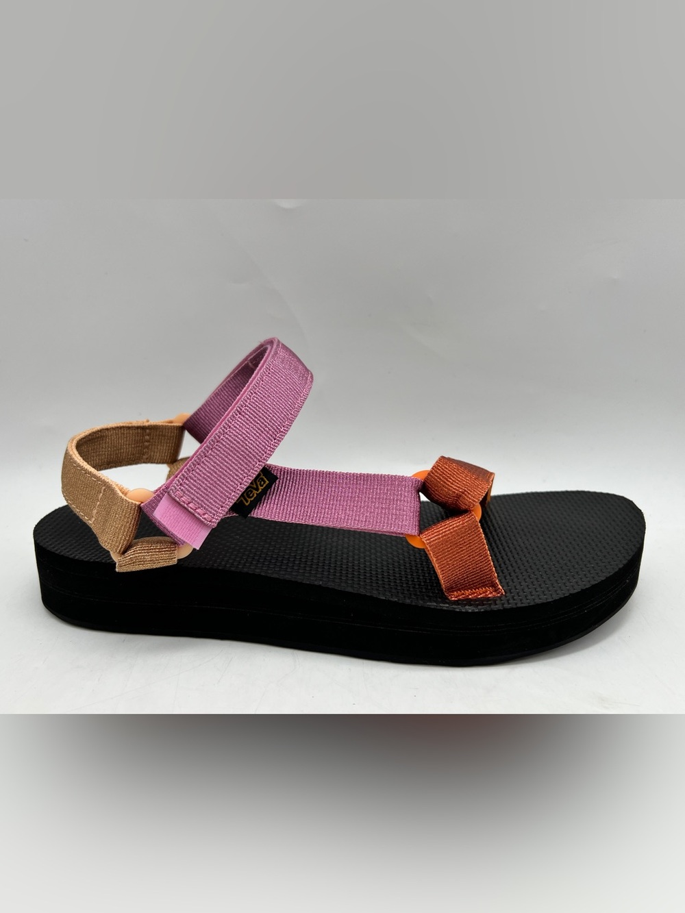 Teva Midform Universal Women’s Size 10 Pink Orange Multi Platform Sandals - Picture 5 of 9